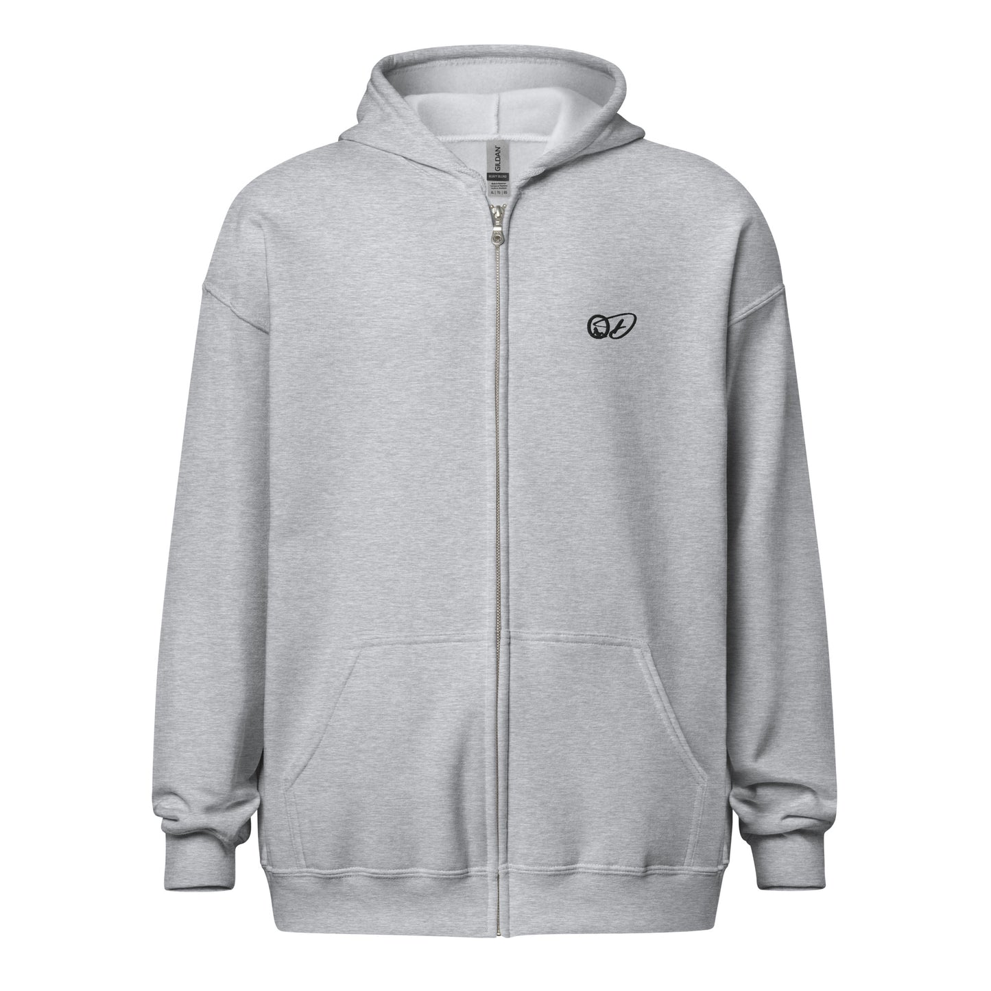 Full Zip Hoodie with Embroidered Logo - Only Dads Company