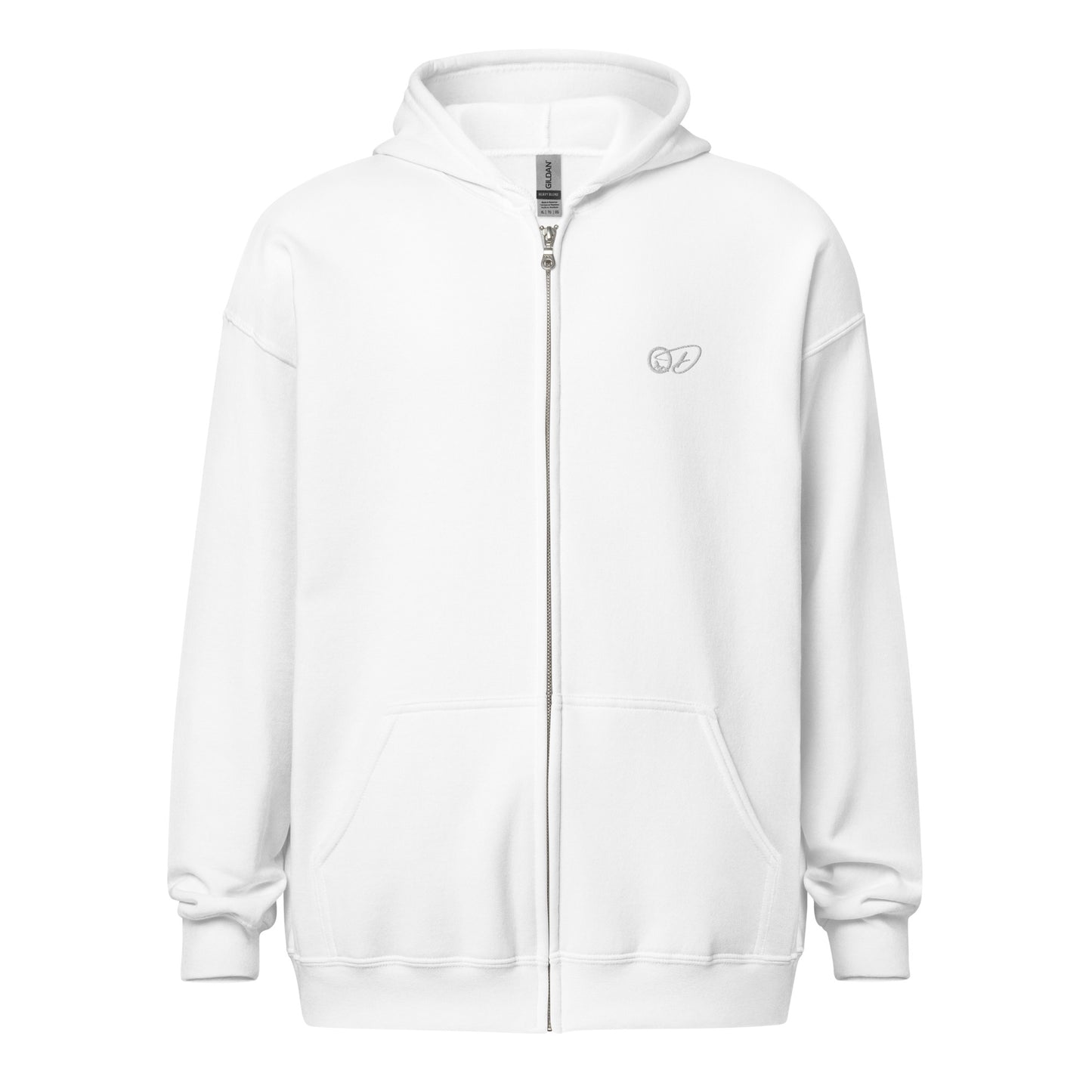 Full Zip Hoodie with Embroidered Logo - Only Dads Company